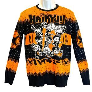 Box Lunch HAIKYU!! Manga Ugly Christmas Sweater Size Small
